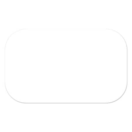 Ergomat 2inx18in DuraStripe Mean Lean Round Strip White, 25PK DSML-STRIP-2x18R-W-KIT